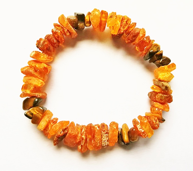 Genuine Raw Natural Baltic Amber Fagioli Collana per adulti Miele 54-56 cm 
