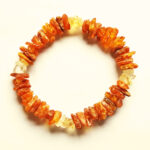 braccialetto ambra e quarzo citrino