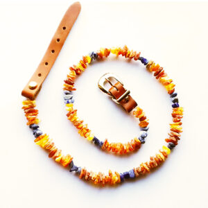 <p style="text-align:center;"><span style="color: #046923;">Collari Antiparassitari in Ambra Baltica</span> 24 sodalite